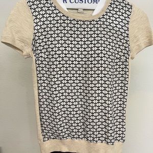 J Crew Short Sleeve Sweater
